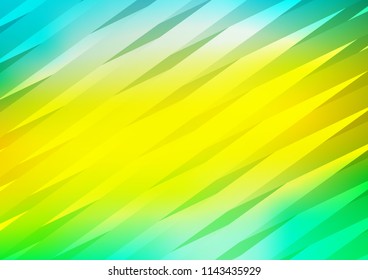 Light Green, Yellow vector texture with colored lines. Lines on blurred abstract background with gradient. The pattern can be used as ads, poster, banner for commercial.