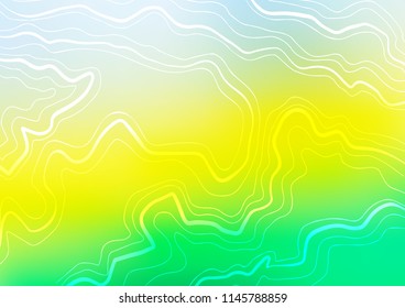 Light Green, Yellow vector texture with colored lines. Blurred decorative design in simple style with lines. The pattern can be used as ads, poster, banner for commercial.