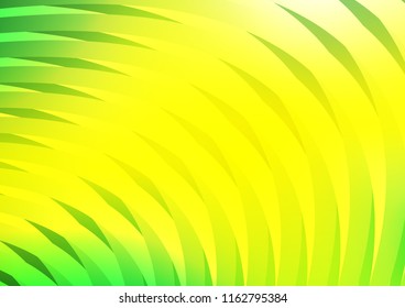 Light Green, Yellow vector texture with colored lines. Modern geometrical abstract illustration with staves. The pattern can be used for websites.