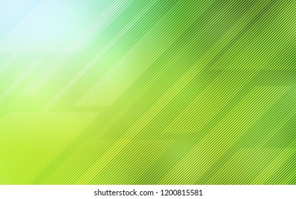 Light Green, Yellow vector texture with colored lines. Blurred decorative design in simple style with lines. Template for your beautiful backgrounds.