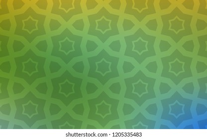 Light Green, Yellow vector texture with beautiful stars. Shining colored illustration with stars. Template for sell phone backgrounds.