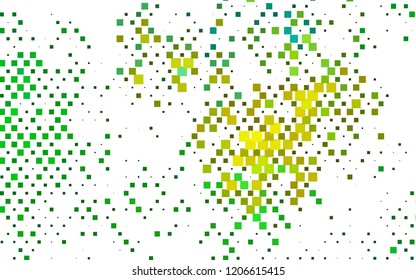 Light Green, Yellow vector texture in rectangular style. Abstract gradient illustration with rectangles. Pattern can be used for websites.