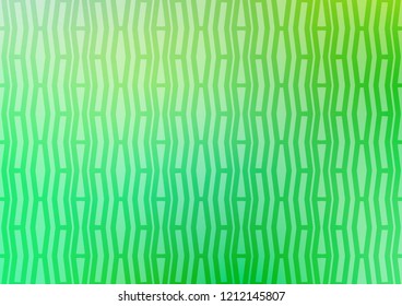 Light Green, Yellow vector texture with colored lines. Decorative shining illustration with lines on abstract template. The pattern can be used for busines ad, booklets, leaflets