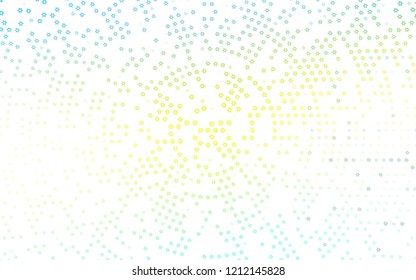 Light Green, Yellow vector texture with beautiful stars. Modern geometrical abstract illustration with stars. Best design for your ad, poster, banner.