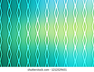 Light Green, Yellow vector texture with lines, rhombuses. Colorful decorative design in simple style with lines, rhombuses. Best design for your ad, poster, banner.
