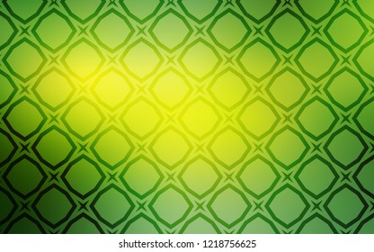 Light Green, Yellow vector texture with beautiful stars. Stars on blurred abstract background with gradient. Template for sell phone backgrounds.