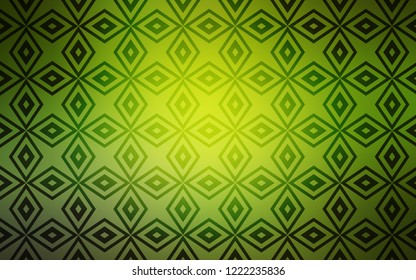 Light Green, Yellow vector texture in rectangular style. Decorative design in abstract style with rectangles. Best design for your ad, poster, banner.