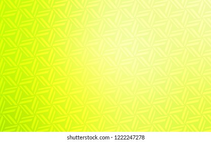 Light Green, Yellow vector texture with triangular style. Glitter abstract illustration with triangular shapes. Pattern can be used for websites.