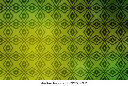 Light Green, Yellow vector texture in rectangular style. Rectangles on abstract background with colorful gradient. Best design for your ad, poster, banner.