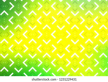 Light Green, Yellow vector texture with colored lines. Blurred decorative design in simple style with lines. The pattern can be used for busines ad, booklets, leaflets