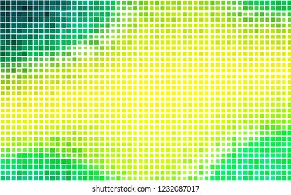 Light Green, Yellow vector texture in rectangular style. Illustration with set of colorful rectangles. Pattern can be used for websites.
