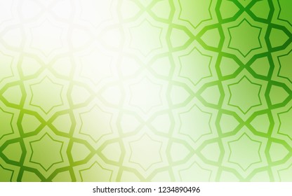 Light Green, Yellow vector texture with beautiful stars. Modern geometrical abstract illustration with stars. Pattern for wrapping gifts.