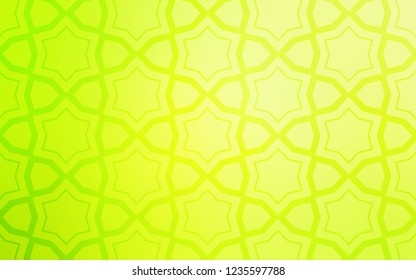 Light Green, Yellow vector texture with beautiful stars. Shining colored illustration with stars. Pattern for new year ad, booklets.