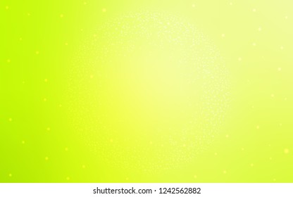 Light Green, Yellow vector texture with milky way stars. Space stars on blurred abstract background with gradient. Pattern for astrology websites.