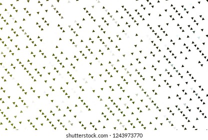 Light Green, Yellow vector texture in triangular style. Triangles on abstract background with colorful gradient. Template for wallpapers.