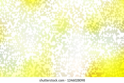 Light Green, Yellow vector texture in triangular style. Decorative design in abstract style with triangles. Pattern for busines ad, booklets, leaflets