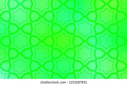 Light Green, Yellow vector texture with beautiful stars. Decorative illustration with stars on abstract template. Template for sell phone backgrounds.
