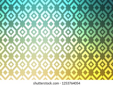 Light Green, Yellow vector texture in rectangular style. Modern abstract illustration with colorful rectangles. The template can be used as a background.