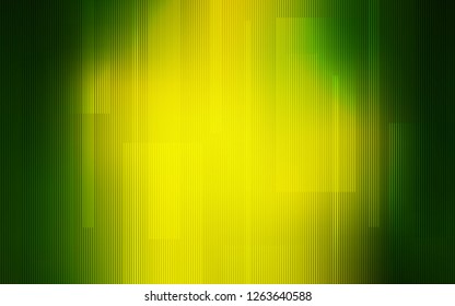 Light Green, Yellow vector texture with colored lines. Shining colored illustration with sharp stripes. Template for your beautiful backgrounds.