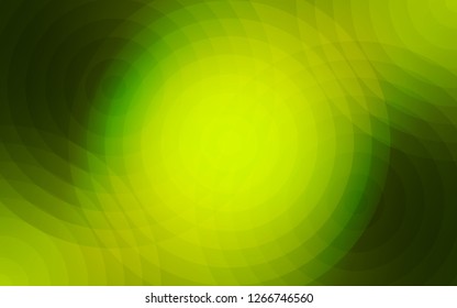 Light Green, Yellow vector texture with disks. Abstract illustration with colored bubbles in nature style. Pattern can be used for futuristic ad, booklets.