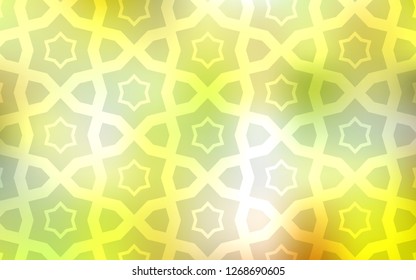 Light Green, Yellow vector texture with beautiful stars. Glitter abstract illustration with colored stars. Pattern for websites, landing pages.