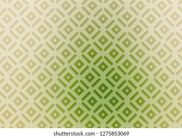 Light Green, Yellow vector texture with lines, rhombuses. Shining colorful illustration with lines, rectangles. Best design for your ad, poster, banner.