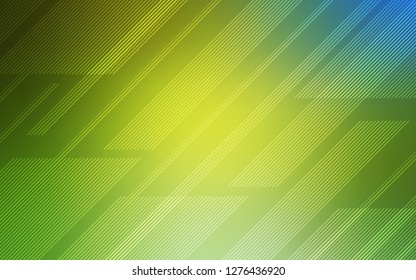 Light Green, Yellow vector texture with colored lines. Modern geometrical abstract illustration with Lines. Smart design for your business advert.