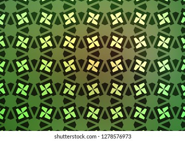 Light Green, Yellow vector texture in poly style with cubes. Abstract illustration with colorful lines, cubes. Pattern for busines ad, booklets, leaflets