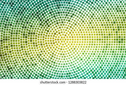 Light Green, Yellow vector texture in rectangular style. Abstract gradient illustration with rectangles. The template can be used as a background.