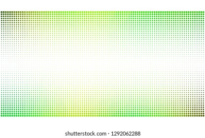 Light Green, Yellow vector  texture with disks. Blurred decorative design in abstract style with bubbles. Design for poster, banner of websites.