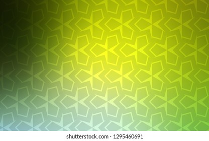 Light Green, Yellow vector texture in rectangular style. Illustration with set of colorful rectangles. The template can be used as a background.