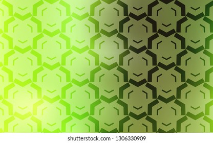 Light Green, Yellow vector texture with bent lines. Colorful geometric sample with gradient lines.  The best colorful design for your business.