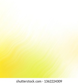 Light Green, Yellow vector texture with circular arc. Colorful illustration in abstract style with bent lines. Pattern for websites, landing pages.