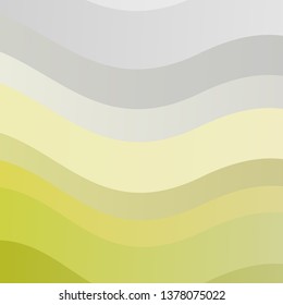 Light Green, Yellow vector texture with circular arc. Illustration in abstract style with gradient curved.  Best design for your ad, poster, banner.