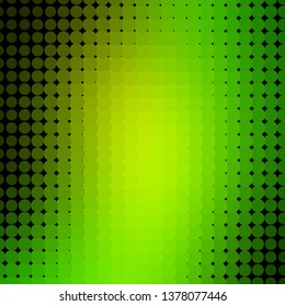 Light Green, Yellow vector texture with circles. Abstract illustration with colorful spots in nature style. Pattern for business ads.