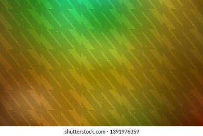 Light Green, Yellow vector texture with colored lines. Lines on blurred abstract background with gradient. Pattern for ads, posters, banners.
