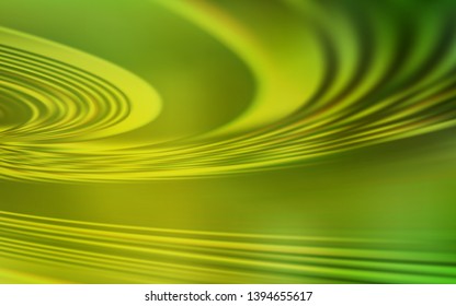 Light Green, Yellow vector texture with bent lines. A circumflex abstract illustration with gradient. A completely new template for your design.