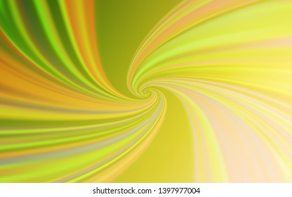 Light Green, Yellow vector texture with curved lines. A circumflex abstract illustration with gradient. Pattern for your business design.