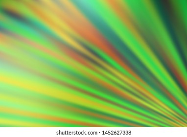 Light Green, Yellow vector texture with colored lines. Modern geometrical abstract illustration with staves. Best design for your ad, poster, banner.