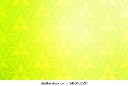 Light Green, Yellow vector texture with triangular style. Decorative design in abstract style with triangles. Pattern for websites.
