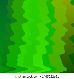 Light Green, Yellow vector texture with circular arc. Abstract illustration with bandy gradient lines. Template for cellphones.