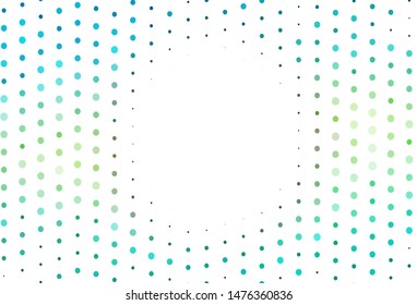 Light Green, Yellow vector texture with disks. Modern abstract illustration with colorful water drops. Completely new template for your brand book.