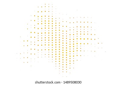 Light Green, Yellow vector texture with disks. Abstract illustration with colored bubbles in nature style. Pattern for beautiful websites.