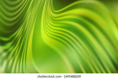Light Green, Yellow vector texture with bent lines. Colorful geometric sample with gradient lines.  Abstract design for your web site.