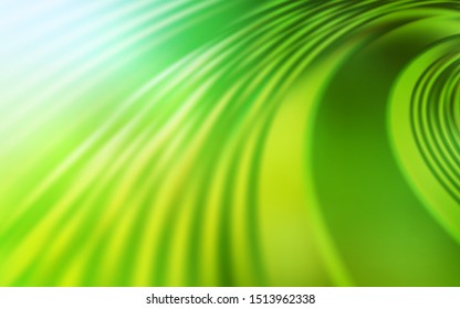 Light Green, Yellow vector texture with wry lines. Colorful abstract illustration with gradient lines. A new texture for your  ad, booklets, leaflets.