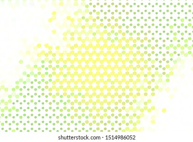 Light Green, Yellow vector texture with curved lines. A circumflex abstract illustration with gradient. A completely new template for your design.