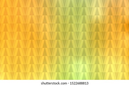 Light Green, Yellow vector texture with triangular style. Abstract gradient illustration with triangles, lines. Template for wallpapers.