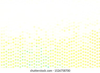Light Green, Yellow vector texture with wry lines. Glitter abstract illustration with wry lines. Colorful wave pattern for your design.