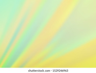 Light Green, Yellow vector texture with colored waves. Blurred decorative design in simple style with lines. Pattern for websites, landing pages.