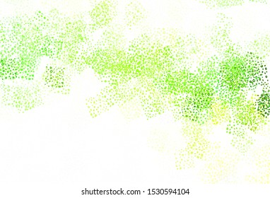 Light Green, Yellow vector texture with abstract forms. Decorative design in abstract style with random forms. Best smart design for your business.